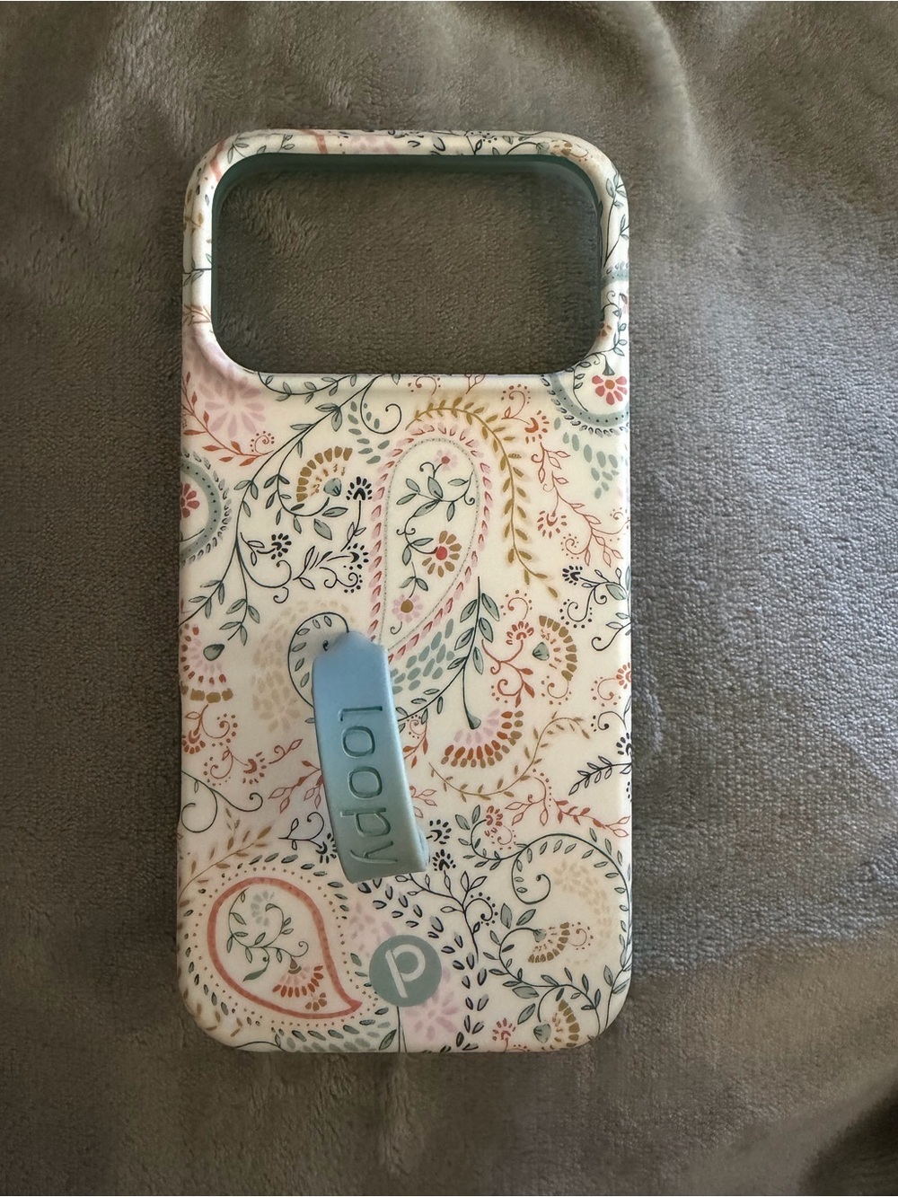 iPhone 17 Pro Max Loopy Phone Case Painted Paisley
